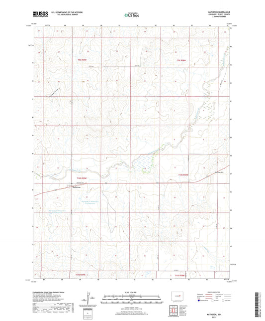 Matheson Colorado US Topo Map Image