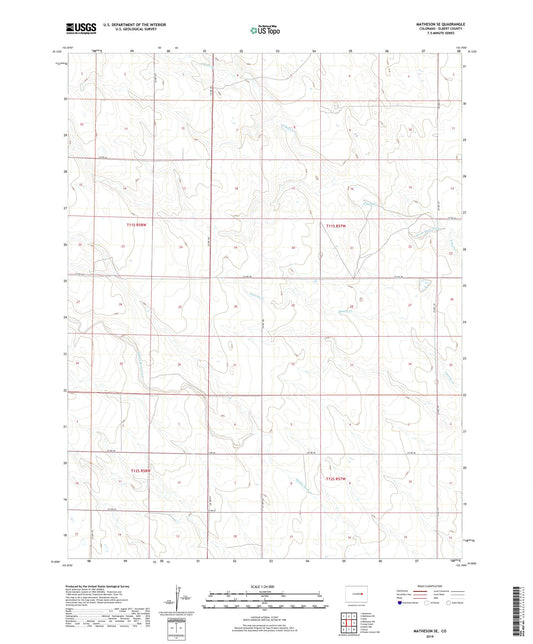 Matheson SE Colorado US Topo Map Image
