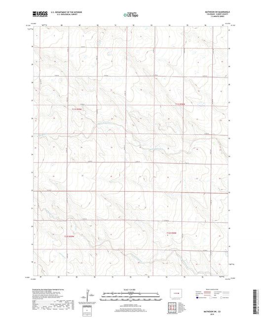 Matheson SW Colorado US Topo Map Image