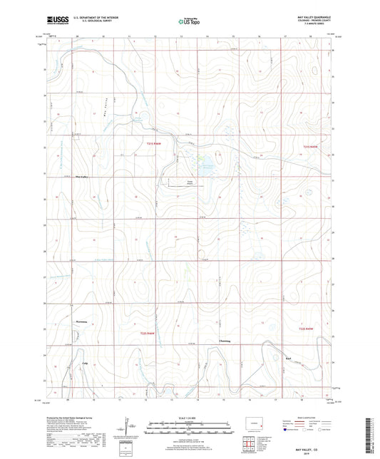 May Valley Colorado US Topo Map Image