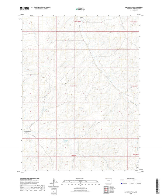 Mayberry Spring Colorado US Topo Map Image
