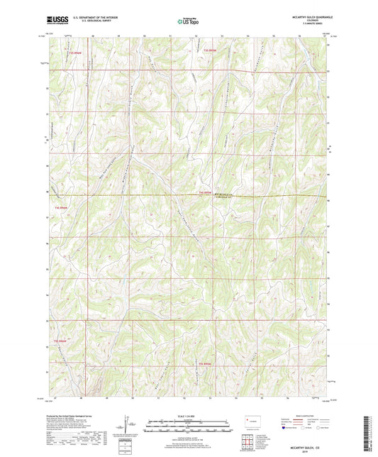 McCarthy Gulch Colorado US Topo Map Image