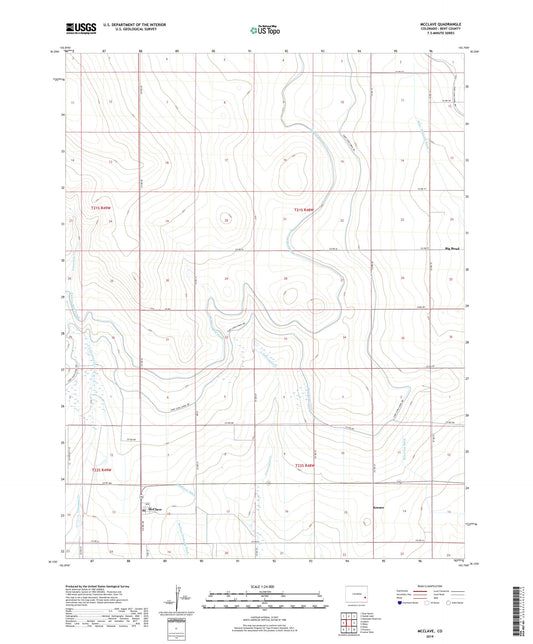 McClave Colorado US Topo Map Image