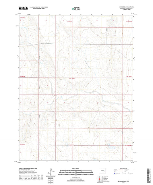McKenzie Draw Colorado US Topo Map Image