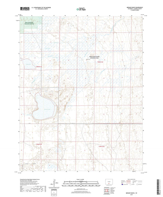 Medano Ranch Colorado US Topo Map Image