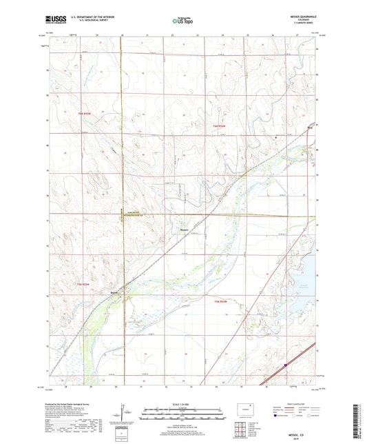 Messex Colorado US Topo Map Image