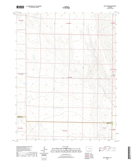 Metz Springs Colorado US Topo Map Image