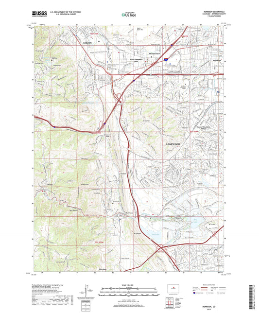 Morrison Colorado US Topo Map Image
