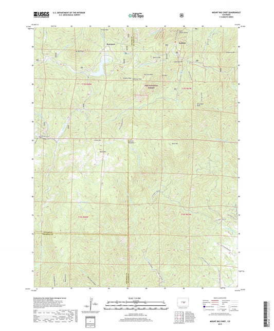 Mount Big Chief Colorado US Topo Map Image
