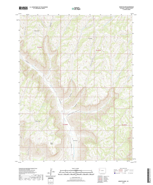 Mount Blaine Colorado US Topo Map Image