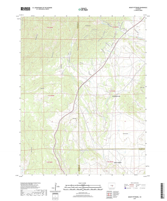 Mount Pittsburg Colorado US Topo Map Image