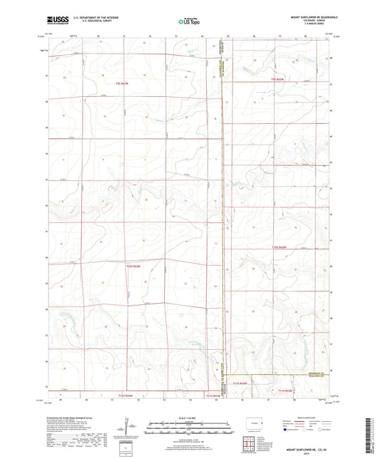 Mount Sunflower NE Colorado US Topo Map Image