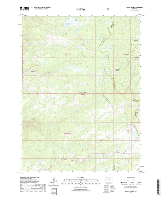 Mount Werner Colorado US Topo Map Image