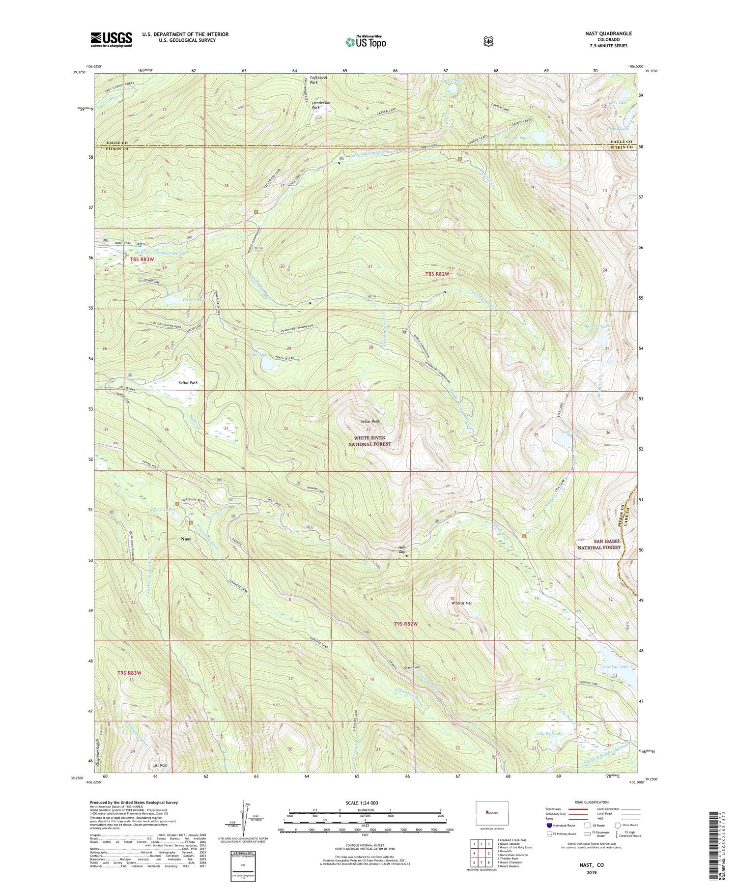 Nast Colorado US Topo Map Image