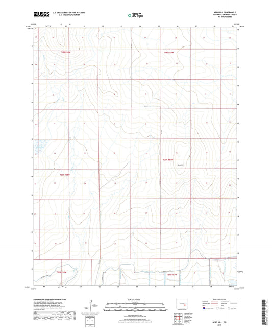 Nero Hill Colorado US Topo Map Image