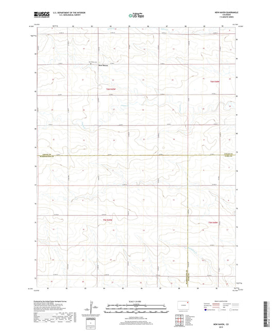 New Haven Colorado US Topo Map Image