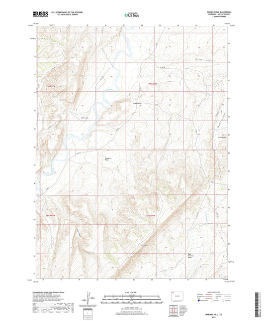 Ninemile Hill Colorado US Topo Map Image