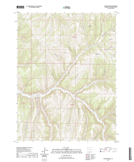 No Name Ridge Colorado US Topo Map Image