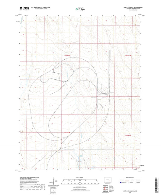 North Avondale NE Colorado US Topo Map Image