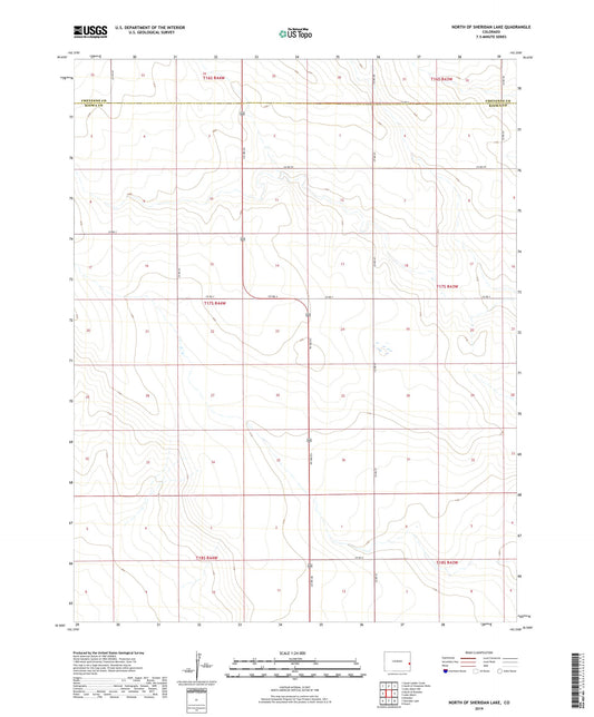 North of Sheridan Lake Colorado US Topo Map Image