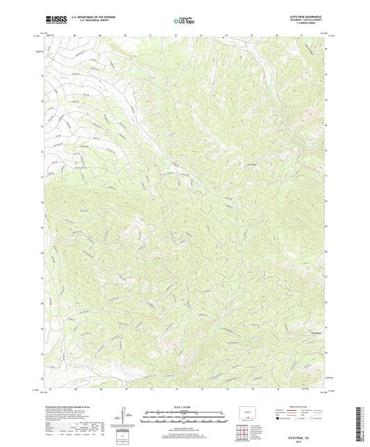 Ojito Peak Colorado US Topo Map Image