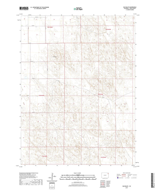 Old Baldy Colorado US Topo Map Image