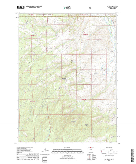 Old Roach Colorado US Topo Map Image