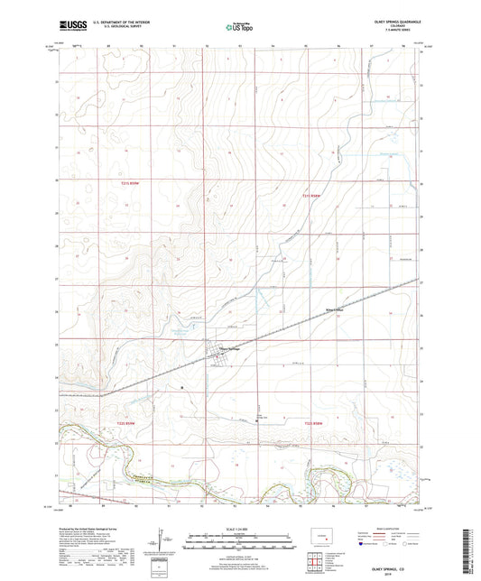 Olney Springs Colorado US Topo Map Image