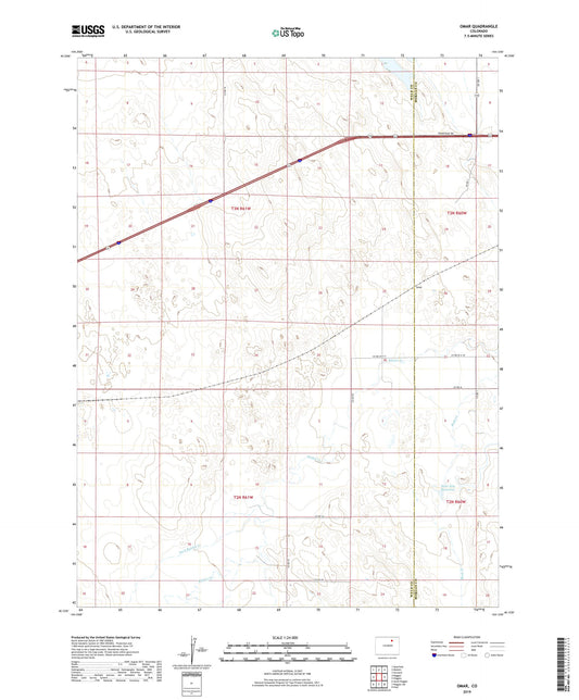 Omar Colorado US Topo Map Image