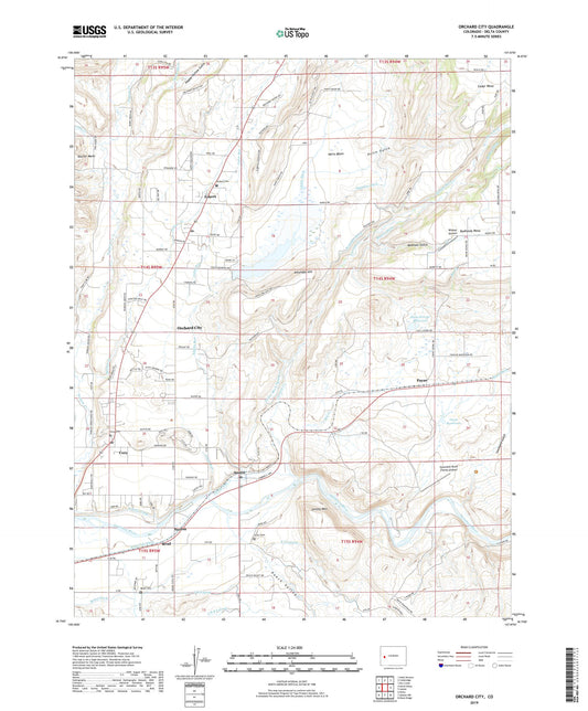 Orchard City Colorado US Topo Map Image