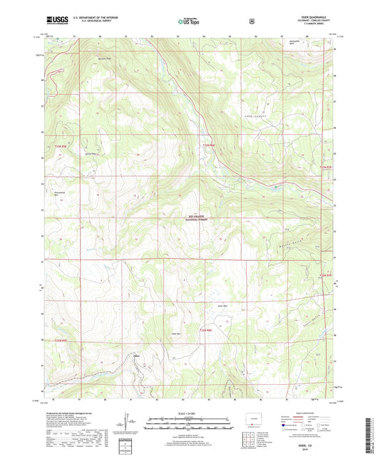 Osier Colorado US Topo Map Image