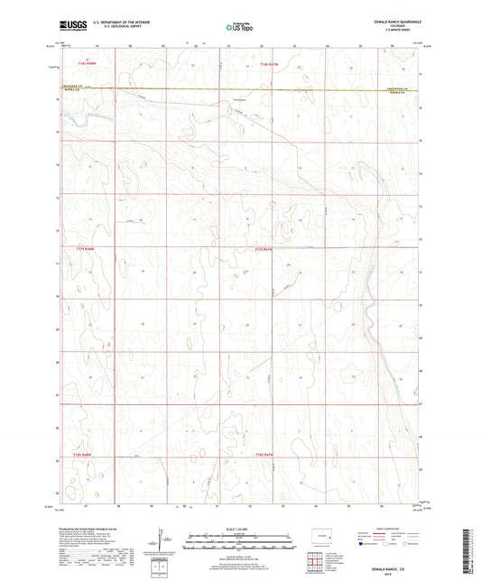 Oswald Ranch Colorado US Topo Map Image