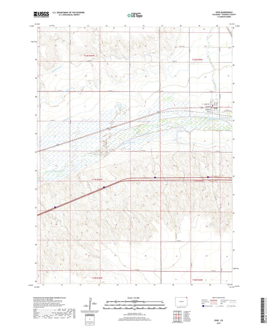 Ovid Colorado US Topo Map Image