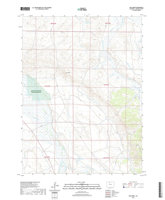 Owl Ridge Colorado US Topo Map Image