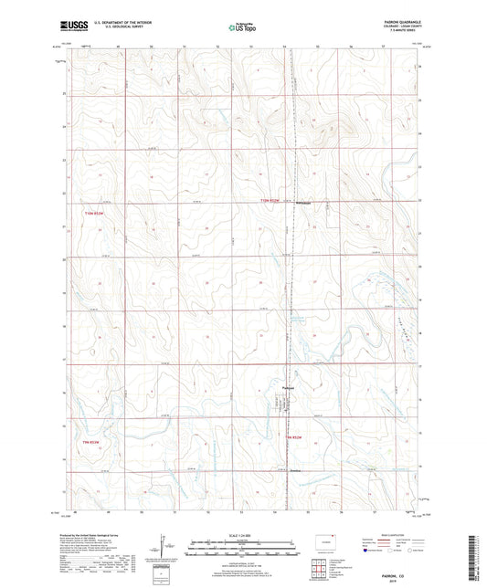 Padroni Colorado US Topo Map Image
