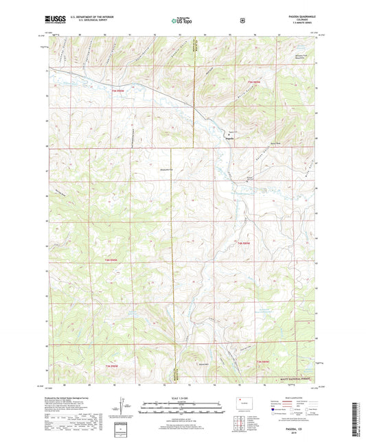 Pagoda Colorado US Topo Map Image