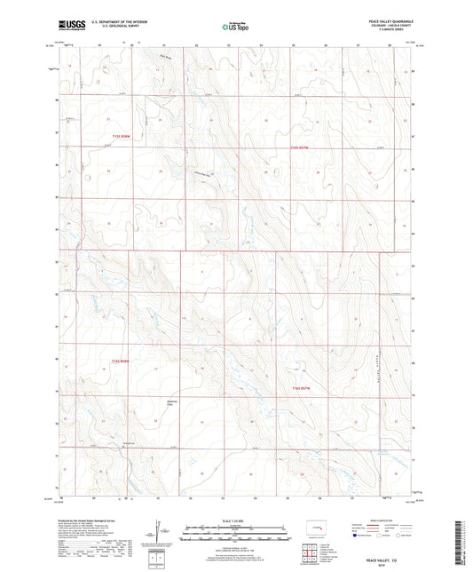 Peace Valley Colorado US Topo Map Image