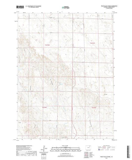 Peace Valley School Colorado US Topo Map Image