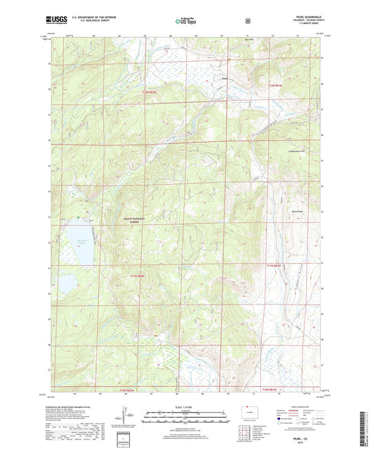 Pearl Colorado US Topo Map Image