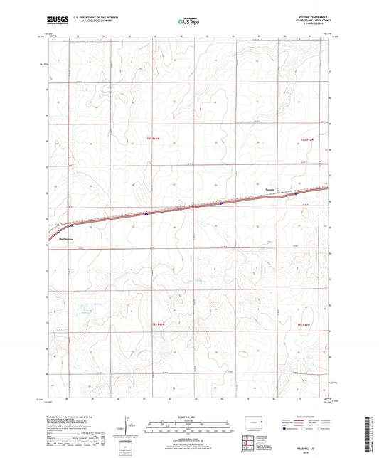 Peconic Colorado US Topo Map Image