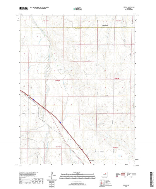 Peoria Colorado US Topo Map Image
