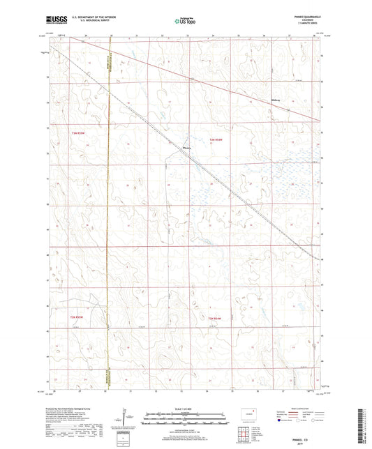Pinneo Colorado US Topo Map Image