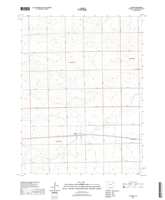 Platner Colorado US Topo Map Image