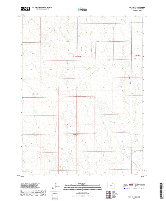 Point of Rocks Colorado US Topo Map Image