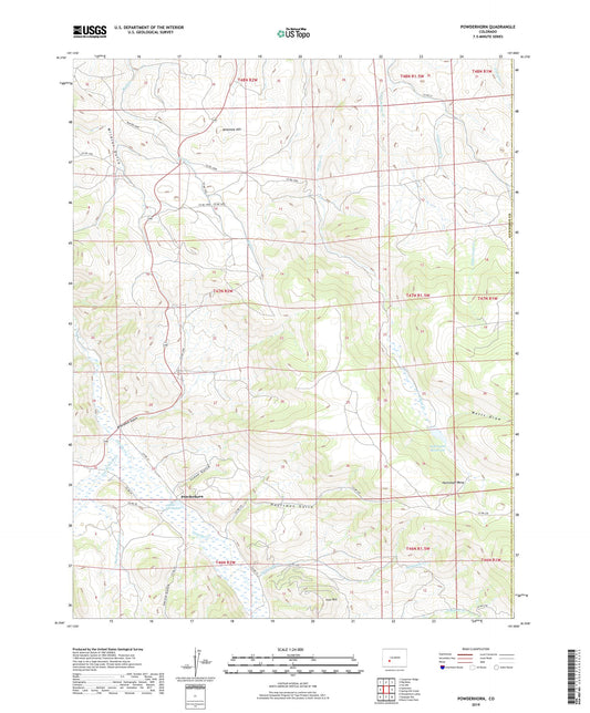 Powderhorn Colorado US Topo Map Image