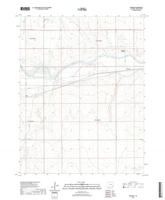 Prowers Colorado US Topo Map Image