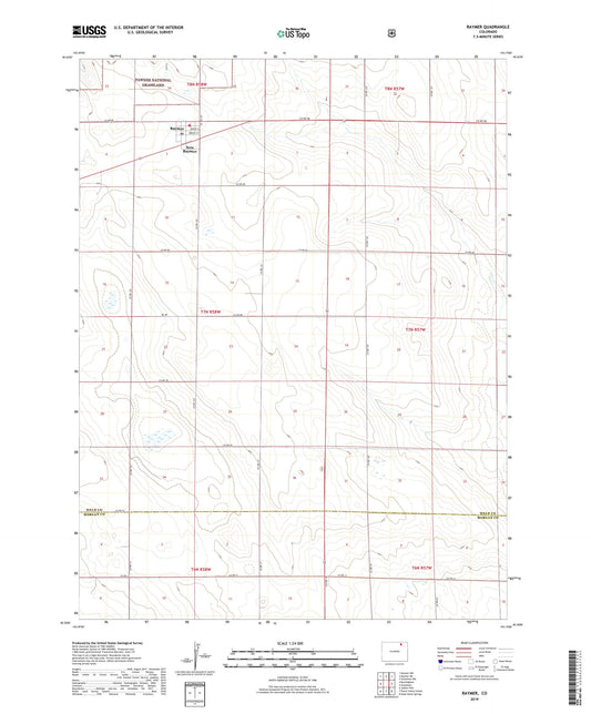 Raymer Colorado US Topo Map Image