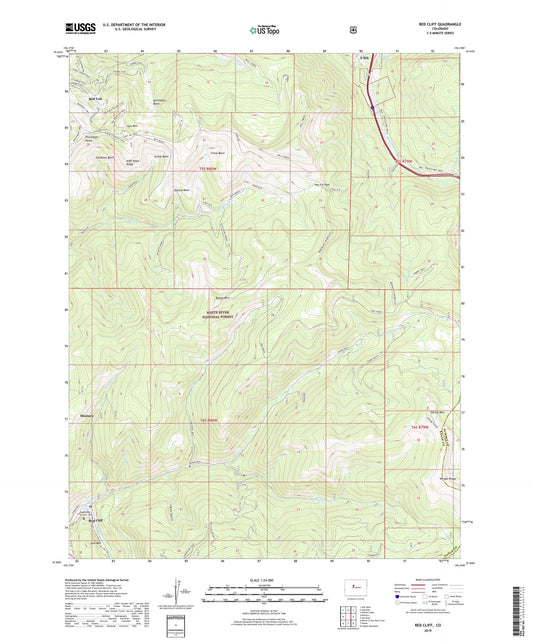 Red Cliff Colorado US Topo Map Image