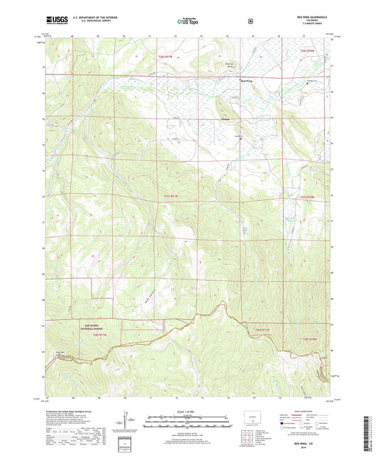 Red Wing Colorado US Topo Map Image