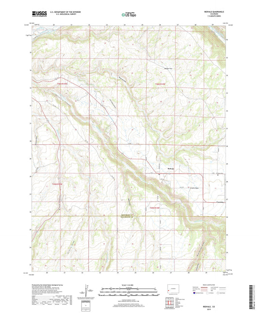 Redvale Colorado US Topo Map Image